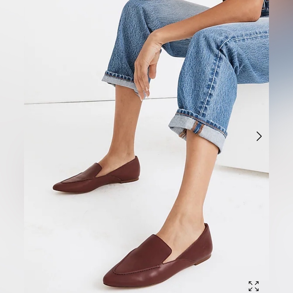 Madewell The Frances Skimmer in Leather, Size 6.5 - Picture 2 of 14
